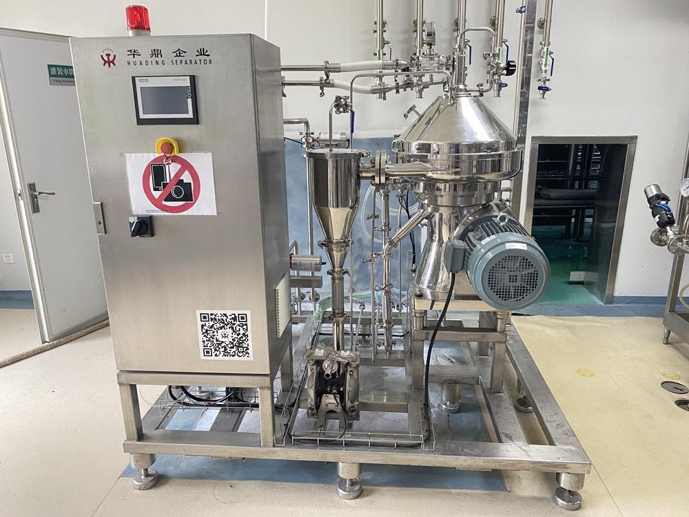 500L-1000L/Hr Disk Centrifugal Craft Beer Separator